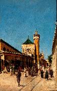 Johann Georg Grimm Street in Tunis Germany oil painting artist